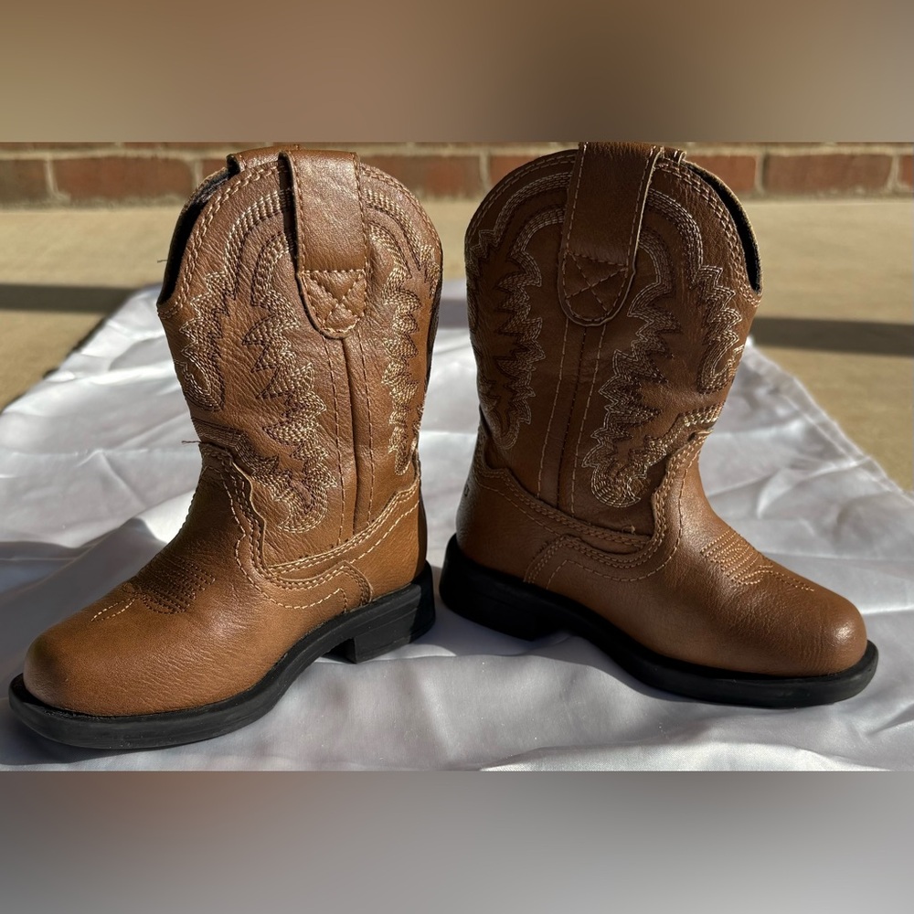 Brow Toddler Cowboy Boots- Classic Style
